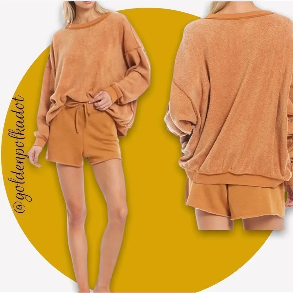 FREE People Movement Short Set in Cognac Intimately Kelly NWT Large - Picture 2 of 10